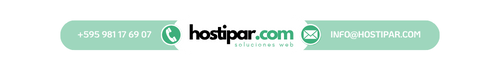 Hosting, Diseño y Streaming | Contacto: 0981 176907 | Email: info@hostipar.com